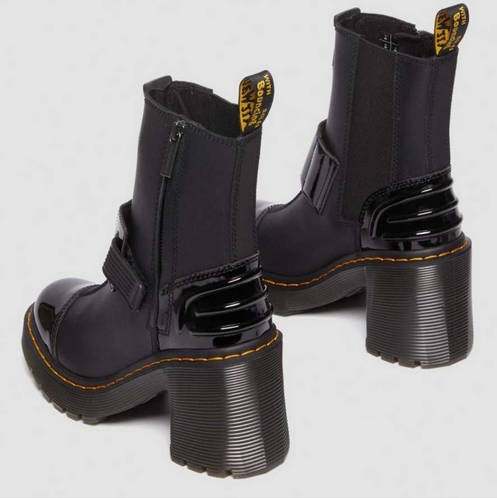 Dr. Martens Gaya Alternative Leather Heeled Chelsea Boots. New! - Picture 2 of 4